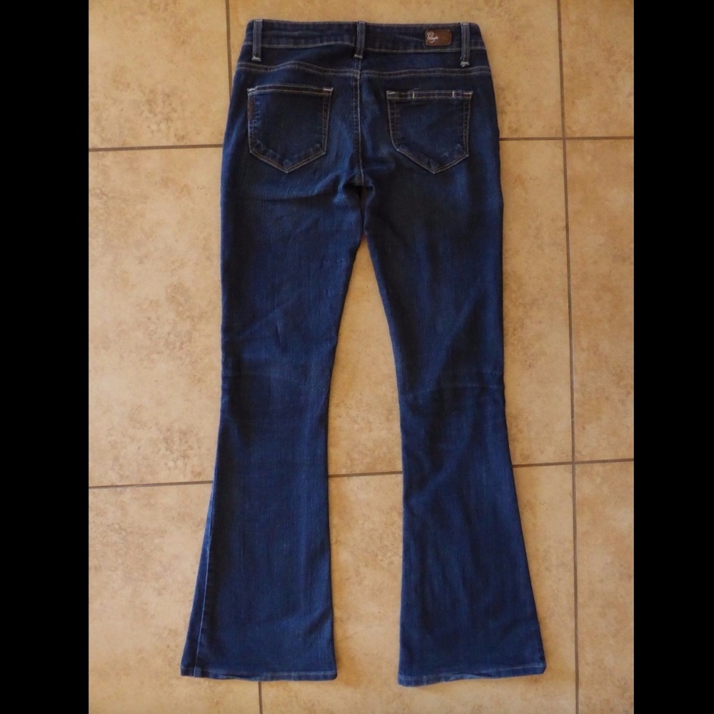 Paige "Canyon Flare" Wide Leg Blue Jeans Boot Cut
